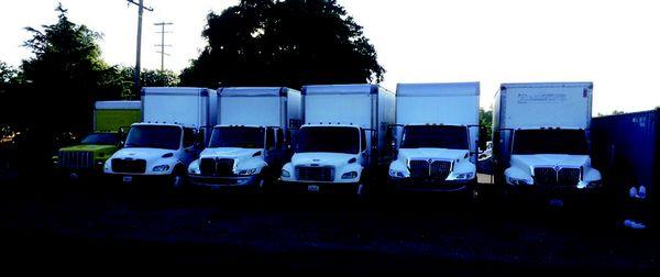 6 fully loaded 26ft Trucks. The largest moving trucks there are, loaded with all of the professional supplies you need