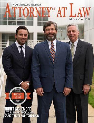 Thrift McLemore featured in "Attorney at Law" magazine.