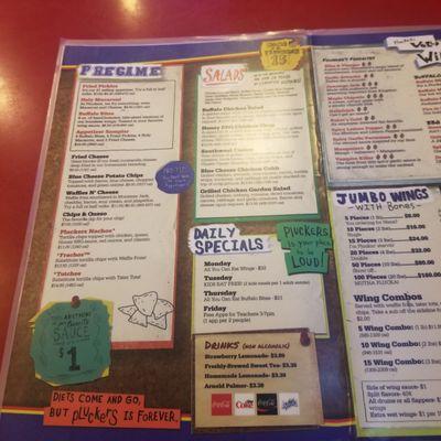 Menu (inside, left)