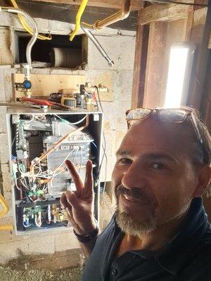 Installing a Noritz Tankless Water Heater Unit