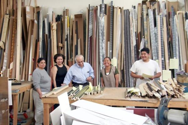 The Pacific Custom Framing team is here for you.  Blanca, Rosario, Felix, Teressa, and Jose