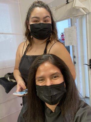 Getting my hair cut and colored by the amazing Tanica!!!