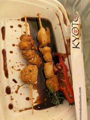 Chicken teriyaki skewer