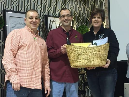 Missy Weiman our New Car Manager poses with the Director of the York County Food Bank