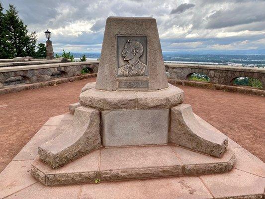 The memorial at Joseph Wood Hill Park