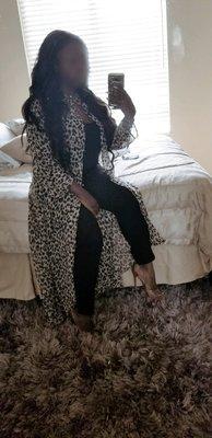 In house Design: Silk leopard duster