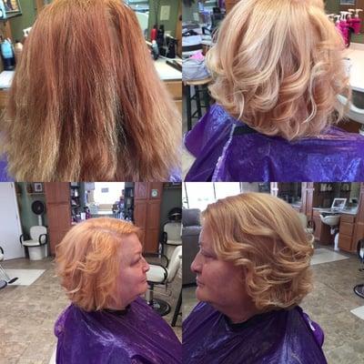 Color Correction. Hair by Emily