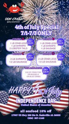 July 4th Weekend Special