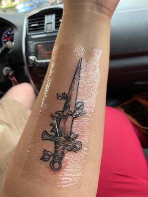 Sword tattoo