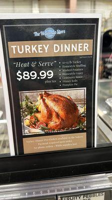 Thanksgiving turkey dinner meal packs 2024