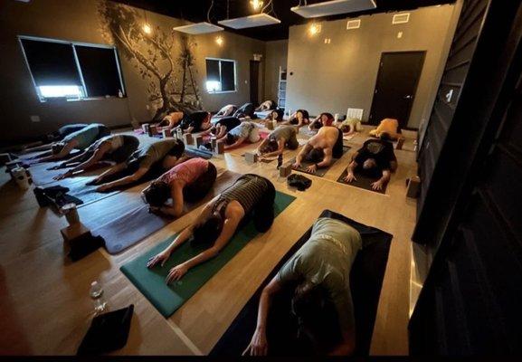 Yoga Bar & Cafe uses infrared and natural gas to heat their studio. There are many excellent instructors and class times to utilize here.