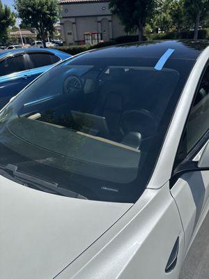 2023 Tesla , New Windshield, Calibration. #1 auto glass shop, Corona, ca. Make the safe choice today!