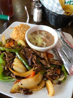 Steak fajitas