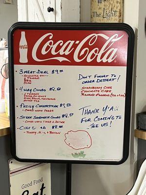 Whiteboard menu 8/8/23