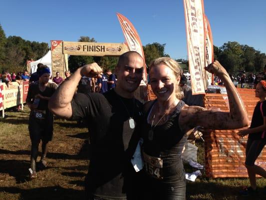 Obstacle race with my beautiful wife.