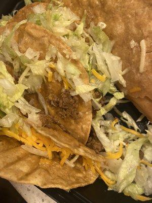 Shredded beef taco