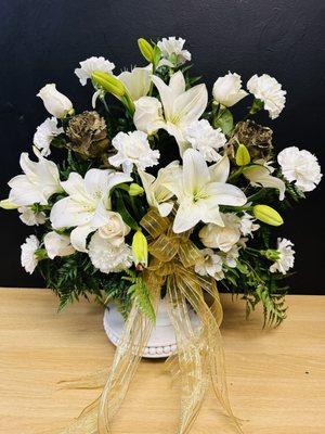 Lily funeral arrangement