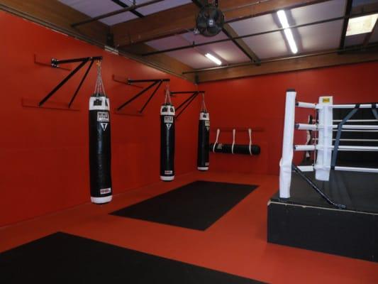 Bags in the Taekwondo Studio