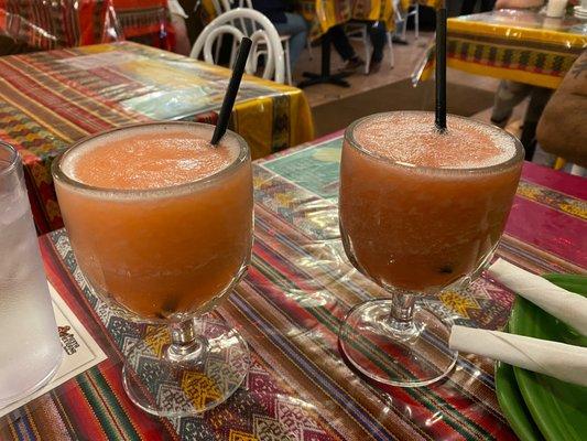 Margaritas (guava & strawberry)