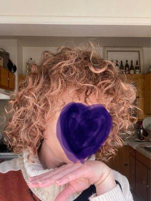 Curly cut and color