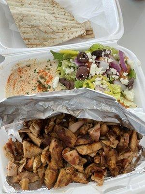 Chicken Shawarma plate. Delicious!