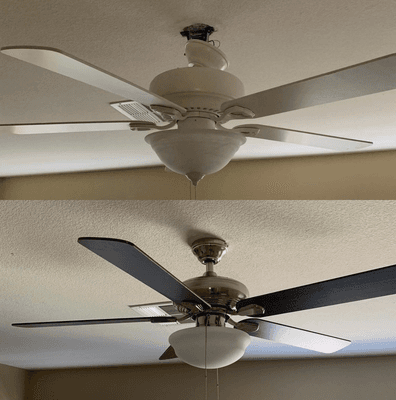 Replacing ceiling fan