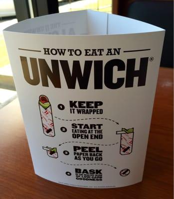 Unwich instructions