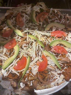 Mexican Pizza.  Tlayuda