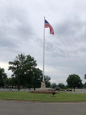 Flagpole at Entrance