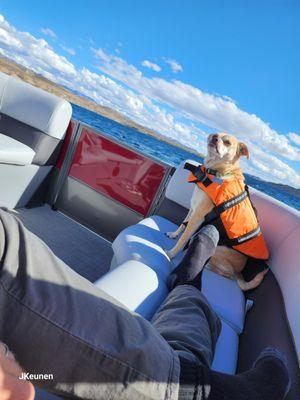 Taking out the Bentley on Lake Mohave in the winter.  Must be nice to have such beautiful weather in the winter.