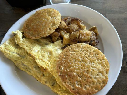 Philly cheesesteak omelette