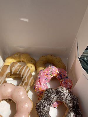 Half dozen: lemon poppyseed, Vietnamese coffee, birthday cake, Oreo and strawberry