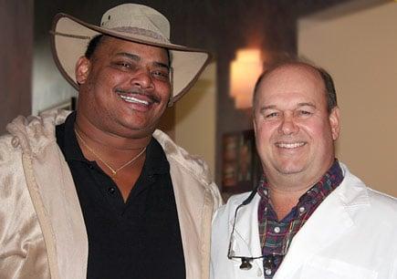 William "The Fridge" Perry and Dr. Martin Kolinski share a smile.