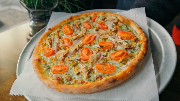 Pesto Chicken Pizza