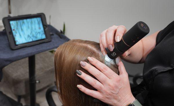 If you're struggling with hair loss or scalp issues, I will perform a scalp analysis to get to the root of the problem