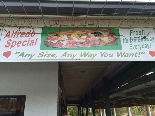 Alfredo Special Sign