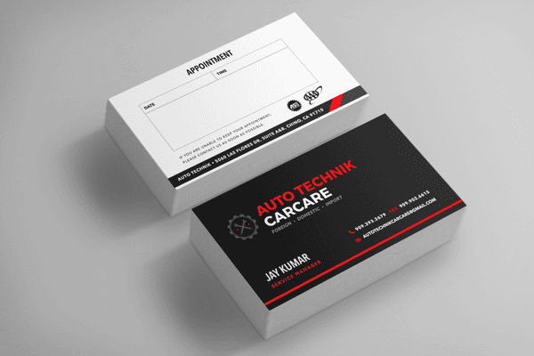 Auto Techinik Carcare - Business Cards