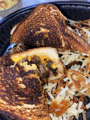 Texas cheese steak melt