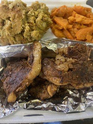 Lamb Chop Dinner 2 Sides. 
Home Of The 3 Sides Sunday & Tuesday