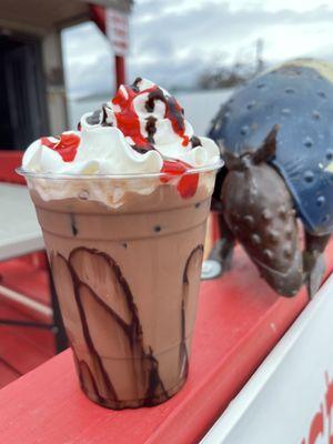 Iced Chocolate Dipped Strawberry