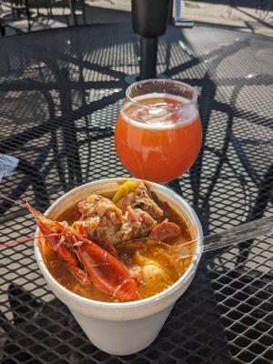 Seafood Gumbo at Barbarian Brewery