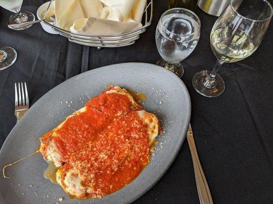 Pasta Filled with Italian sausage, ricotta and mozzarella cheese.