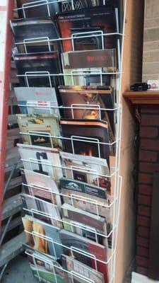 We provide a variety of brochures to aid you in your quest to find your dream fireplace, insert, or stove.