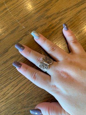 Repainted acrylic nails -