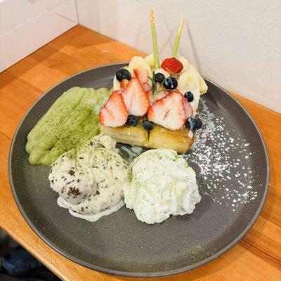 Matcha toast