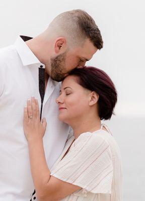 Got my nails done the day before my engagement photos. Her OCD is the best