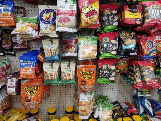 Healthy snacks - a couple of aisles of them - who knew?