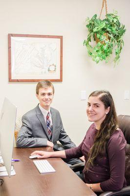 Cielle and Stephen at work