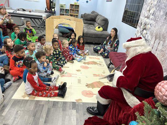 Story time with Santa