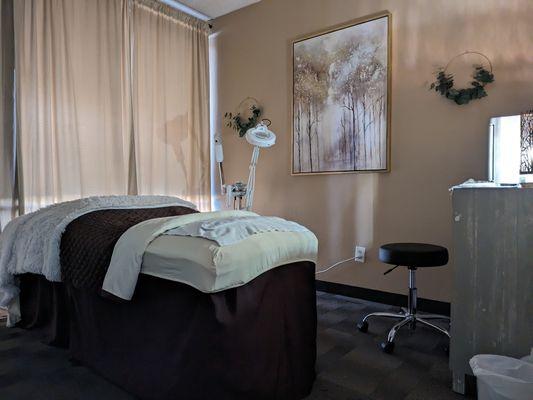 Esthetics Room at Cedar & Magnolia Day Spa